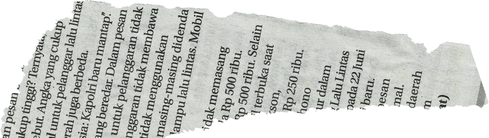 Ripped Newspaper
