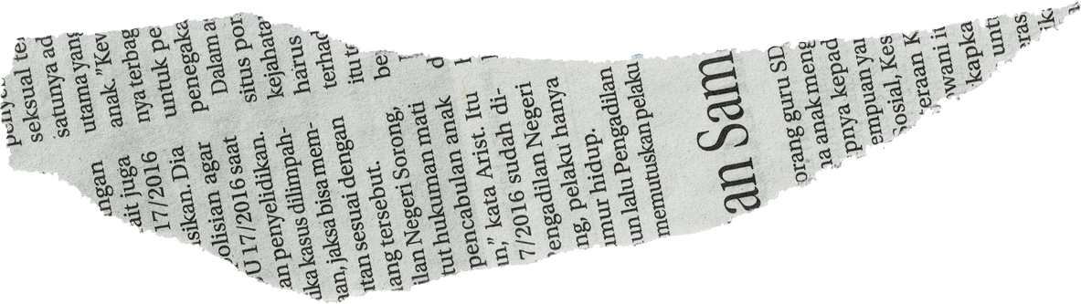 Ripped Newspaper